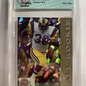 1993 Pro Set Jerome Bettis Rookie Running Back PGI 10 Rams Steelers Graded Card